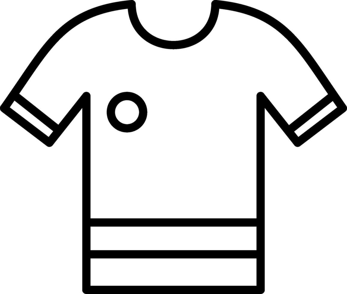 Shirt Line Icon Design vector