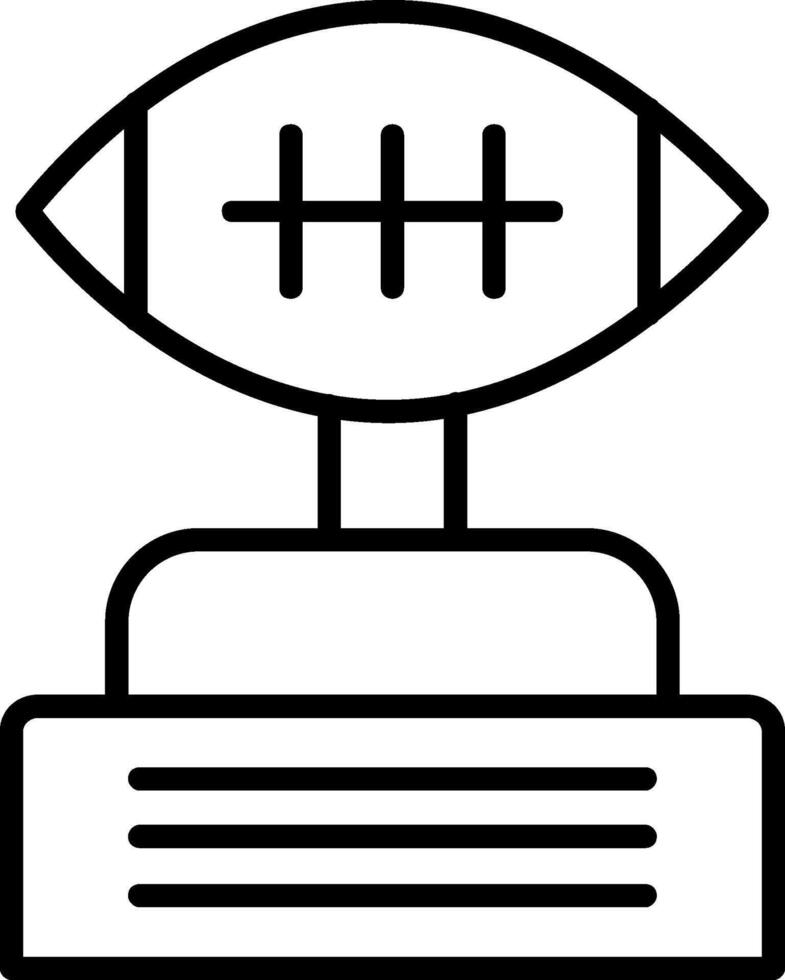 Football Line Icon Design vector