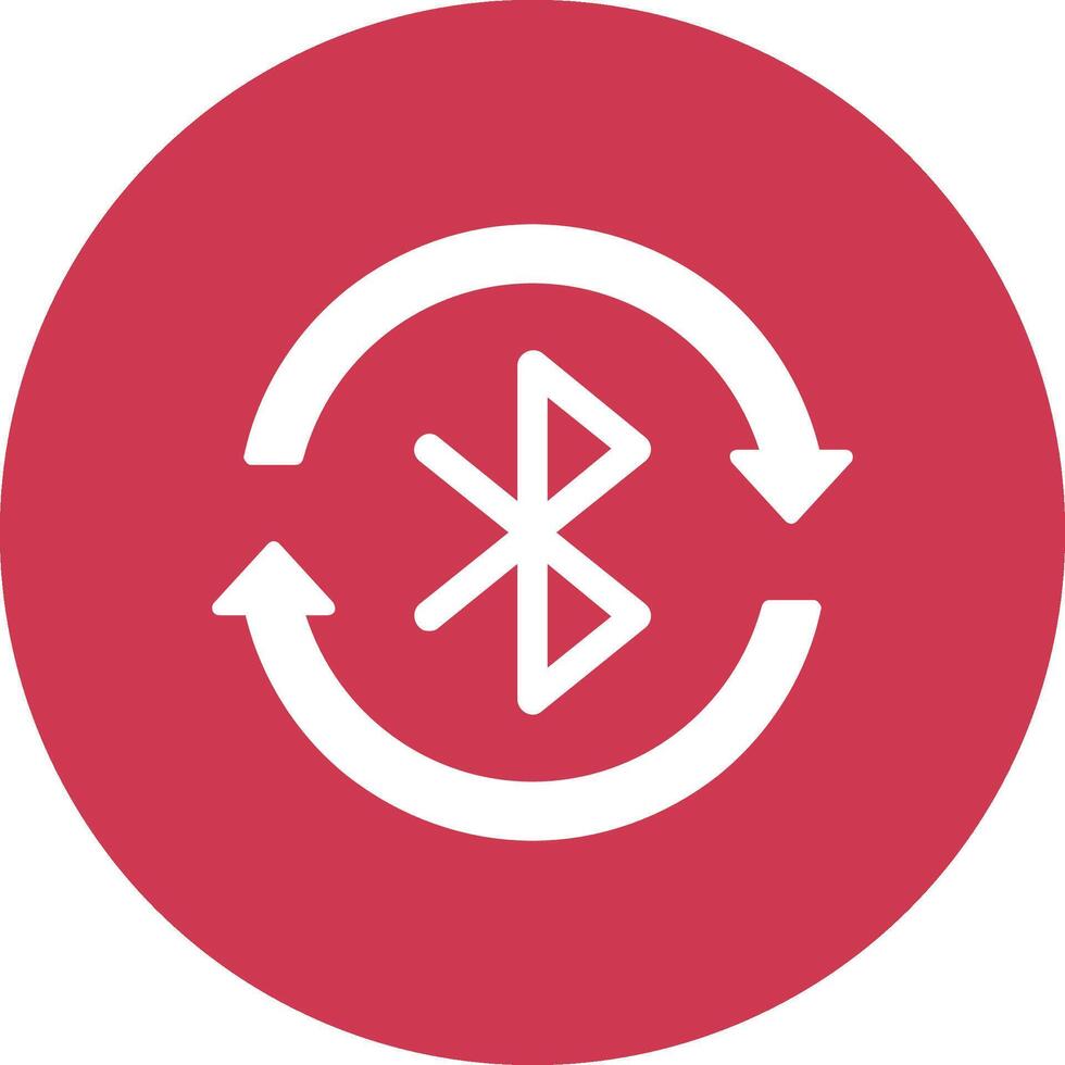 Bluetooth Glyph Multi Circle Icon vector