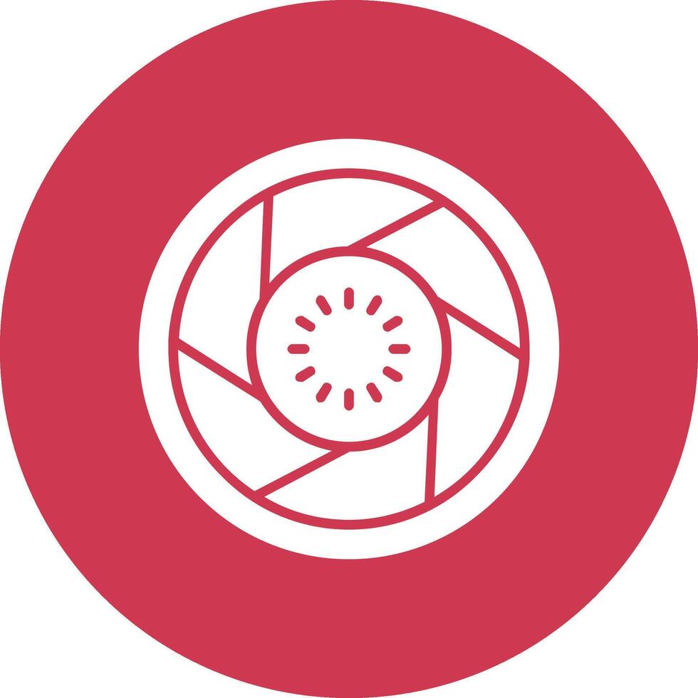 Lens Glyph Multi Circle Icon vector