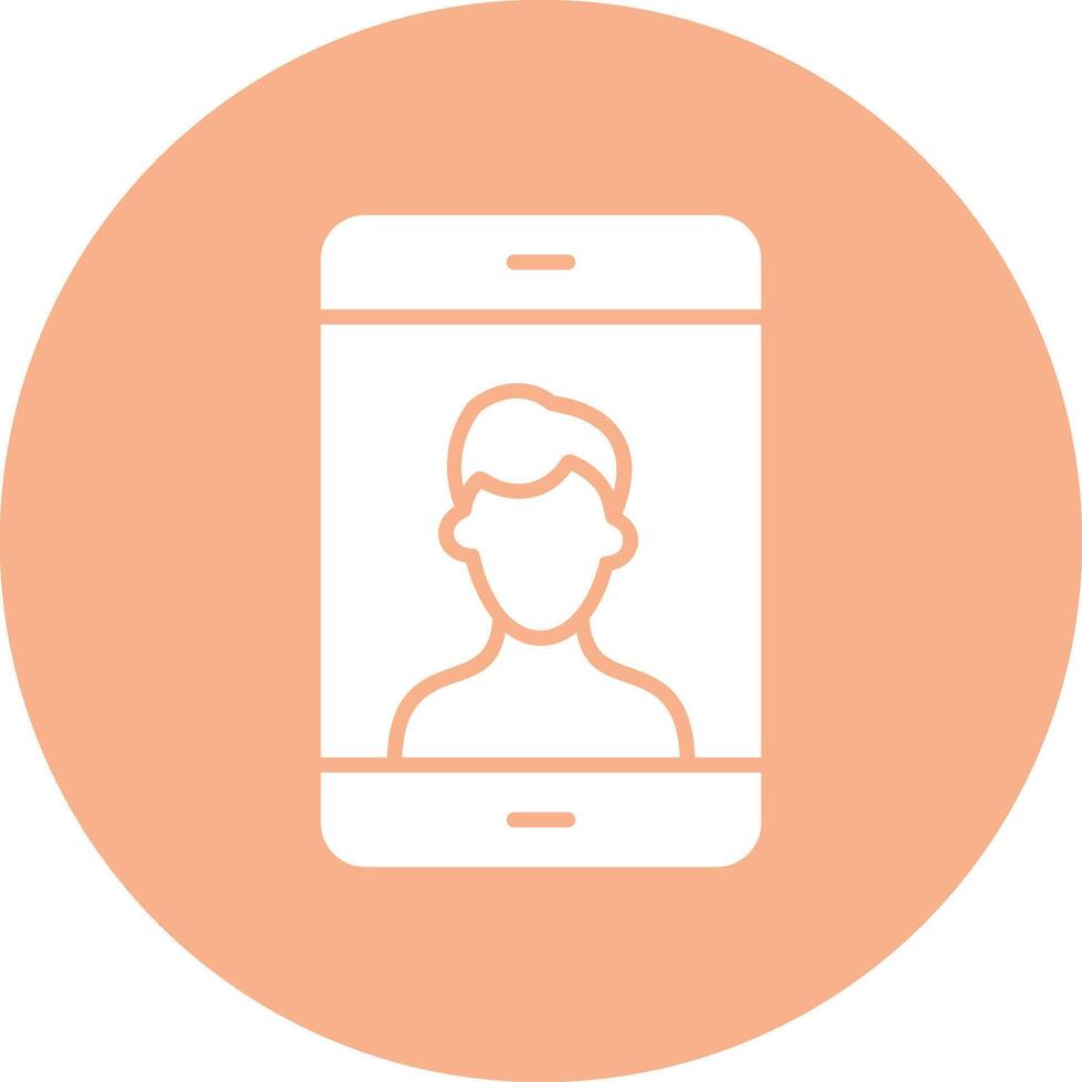 Photo Glyph Multi Circle Icon vector