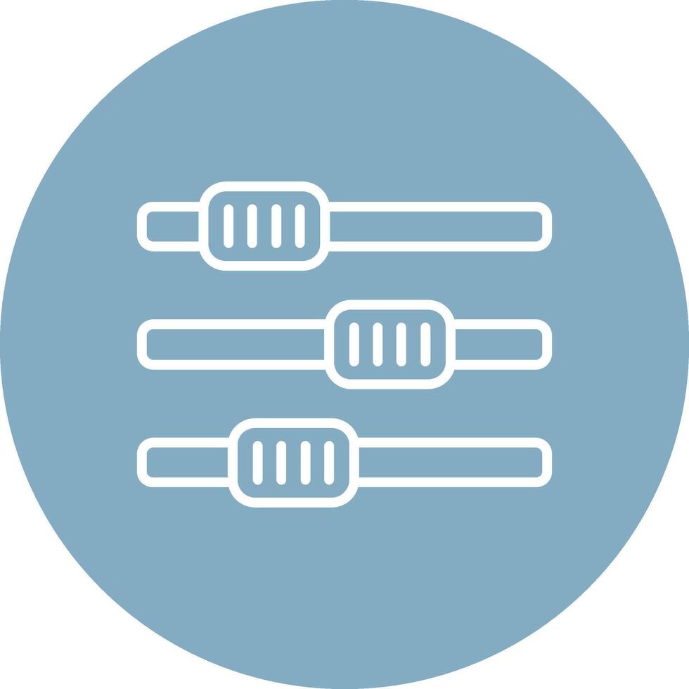 Settings Line Multi Circle Icon vector