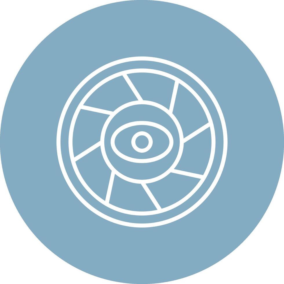 Lens Line Multi Circle Icon vector