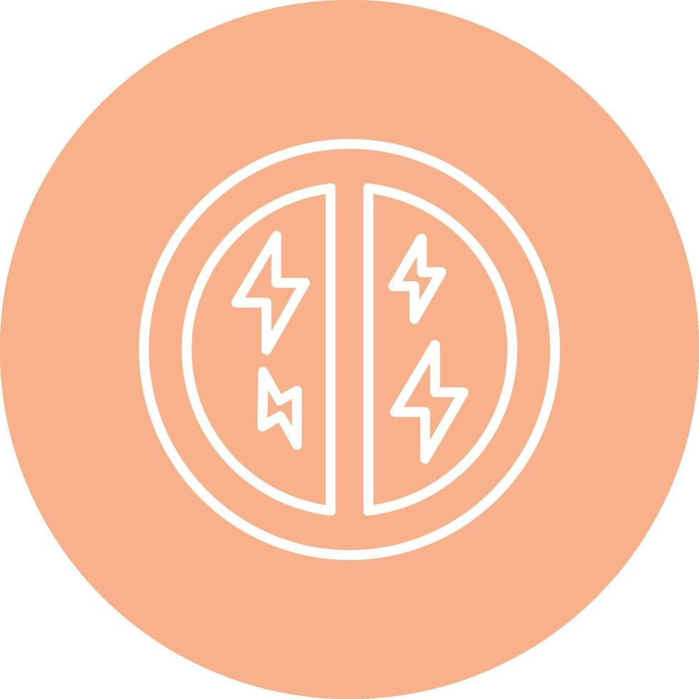 No Flash Line Multi Circle Icon vector