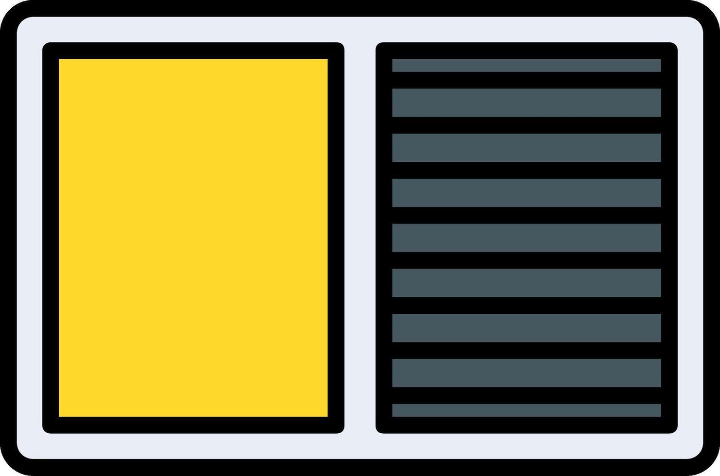 Contrast Line Filled Icon vector