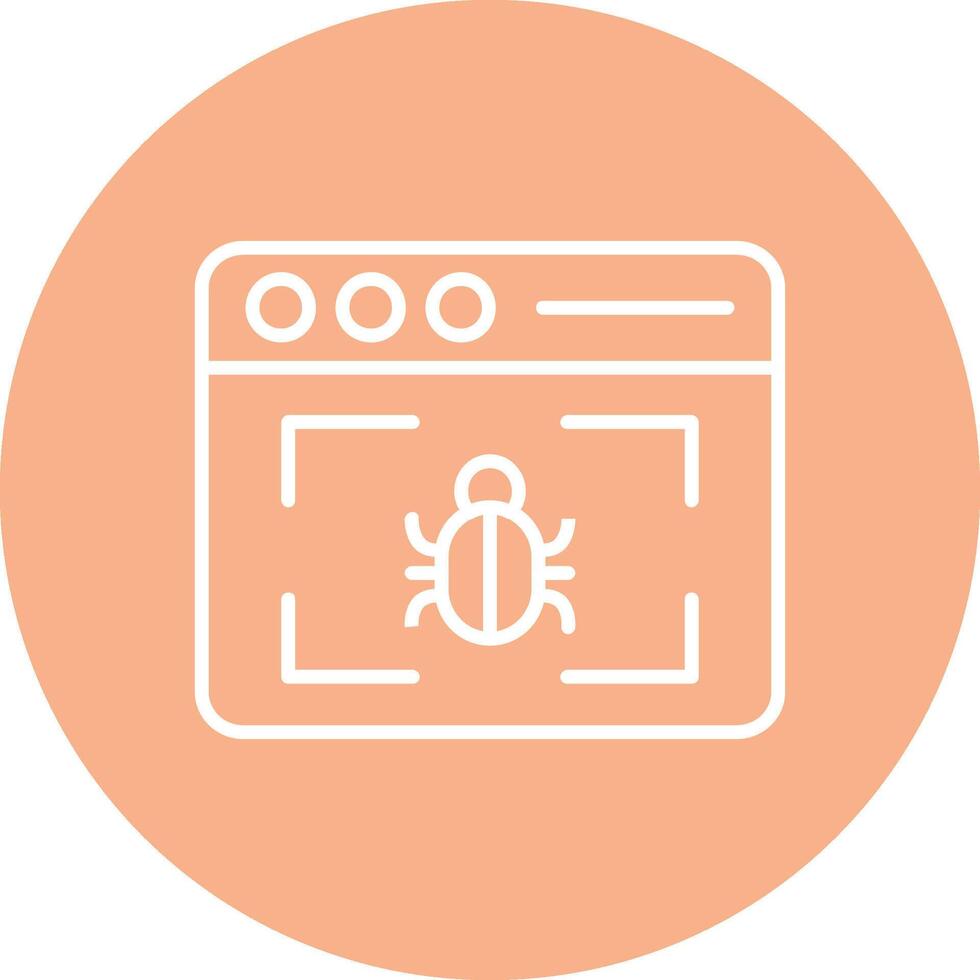 Browser Line Multi Circle Icon vector