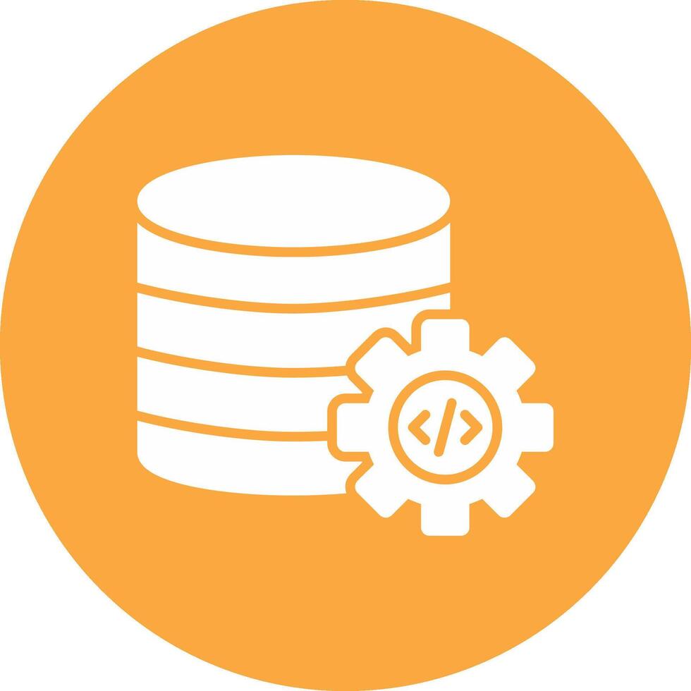 Database Glyph Multi Circle Icon vector