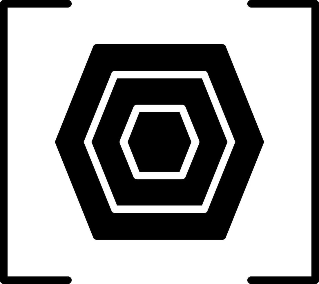 Bracket Glyph Icon Design vector