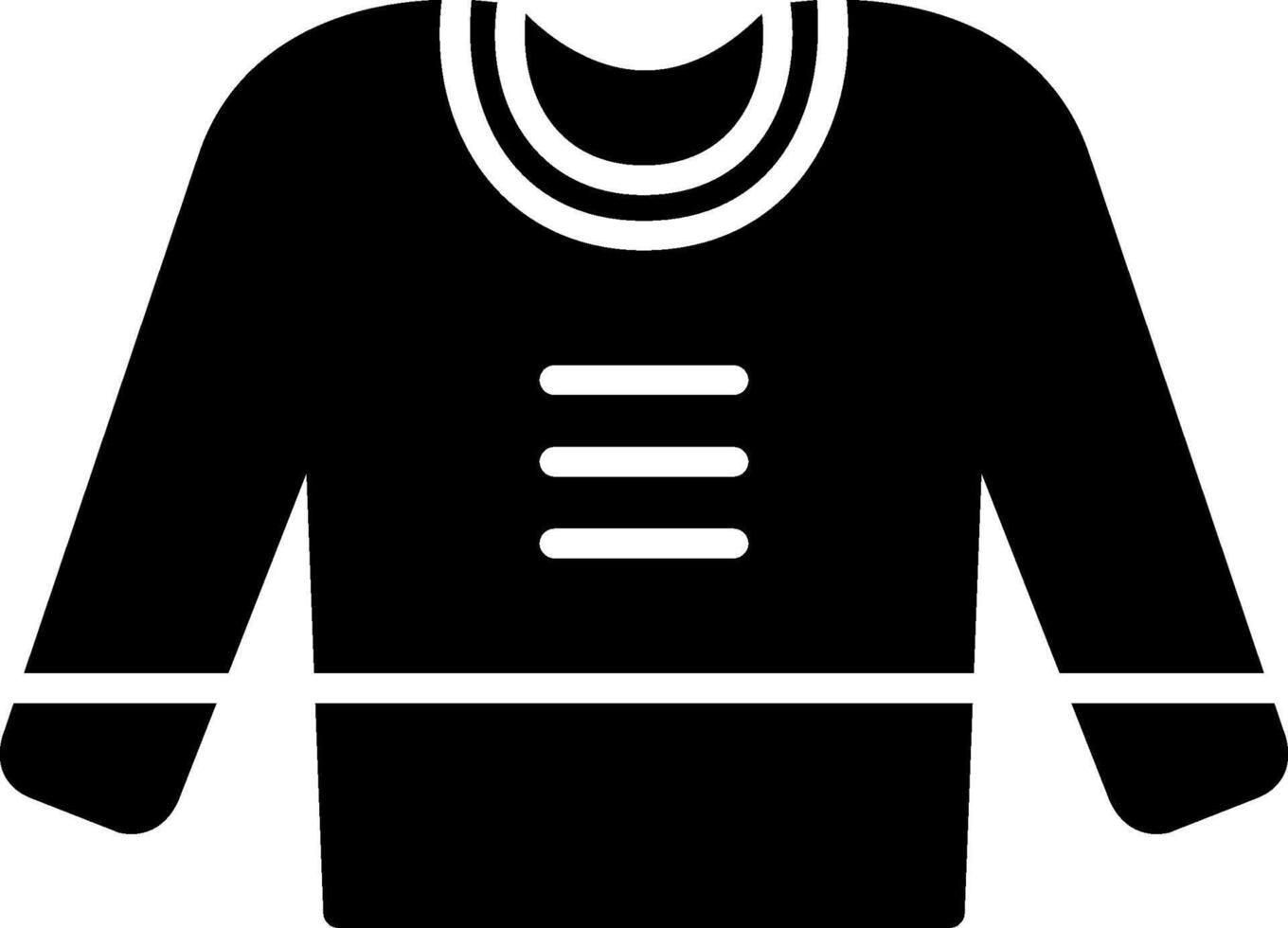 Jumper Glyph Icon Design vector