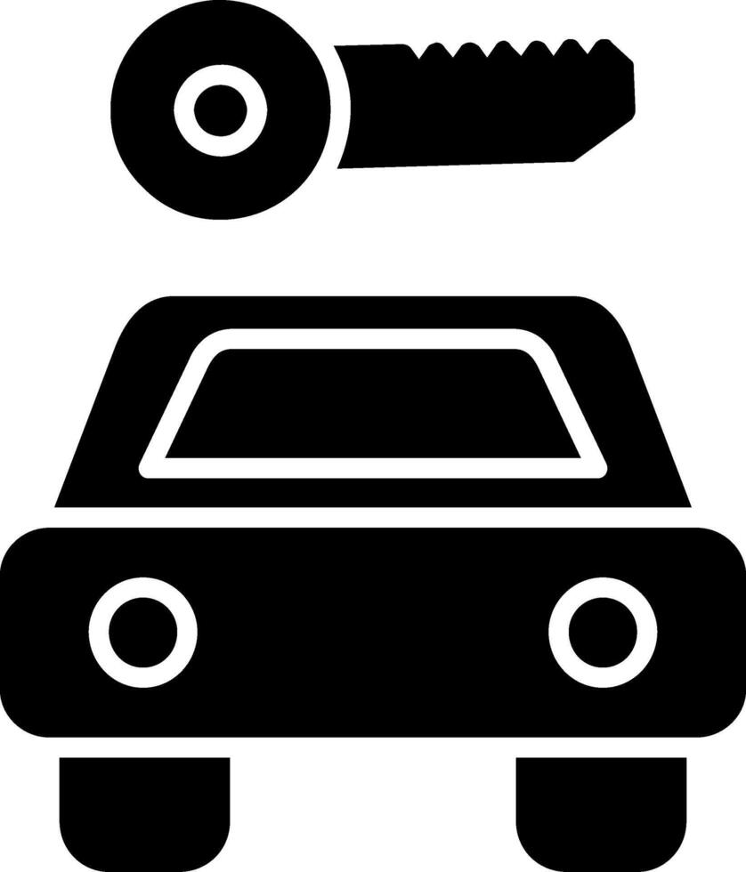 Car Rental Glyph Icon Design vector