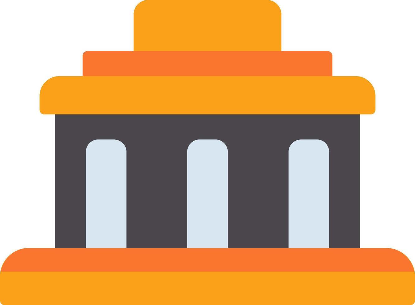 Museum Flat Icon Design vector