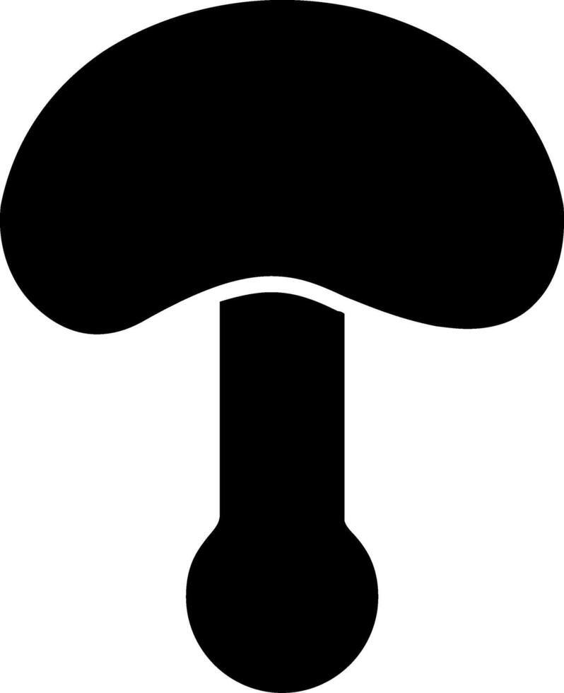 Mushroom Glyph Icon Design vector