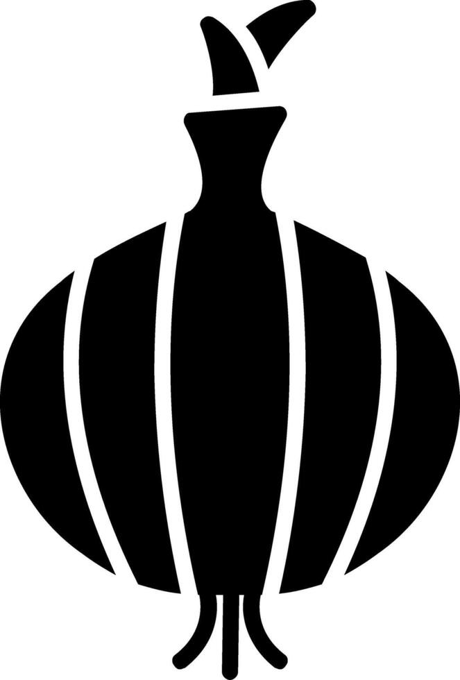 Onion Glyph Icon Design vector