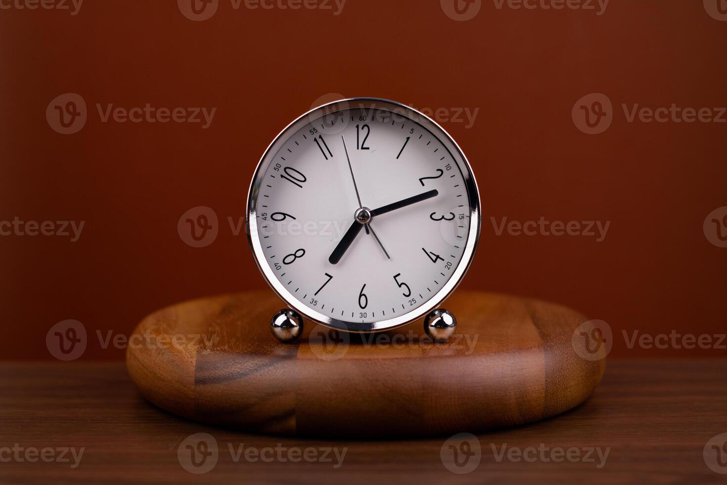 Time hand shows standing time. High quality studio photo of a clock. The concept of time and the rules of time in work