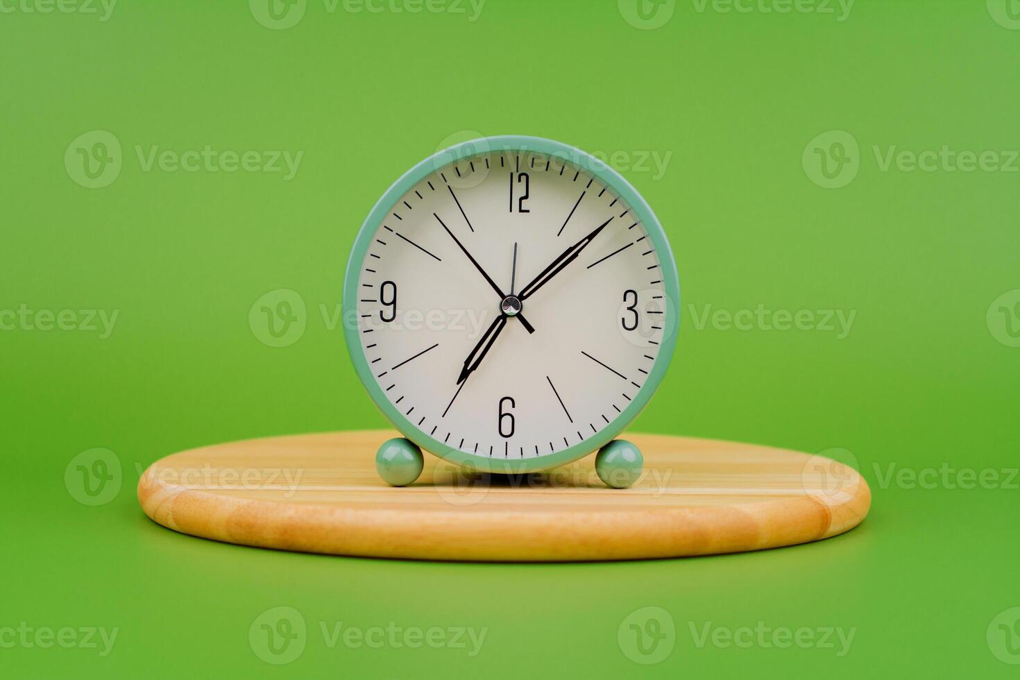 Time and a clock that stops, a photo of a clock in the studio, an important time concept in work and life.