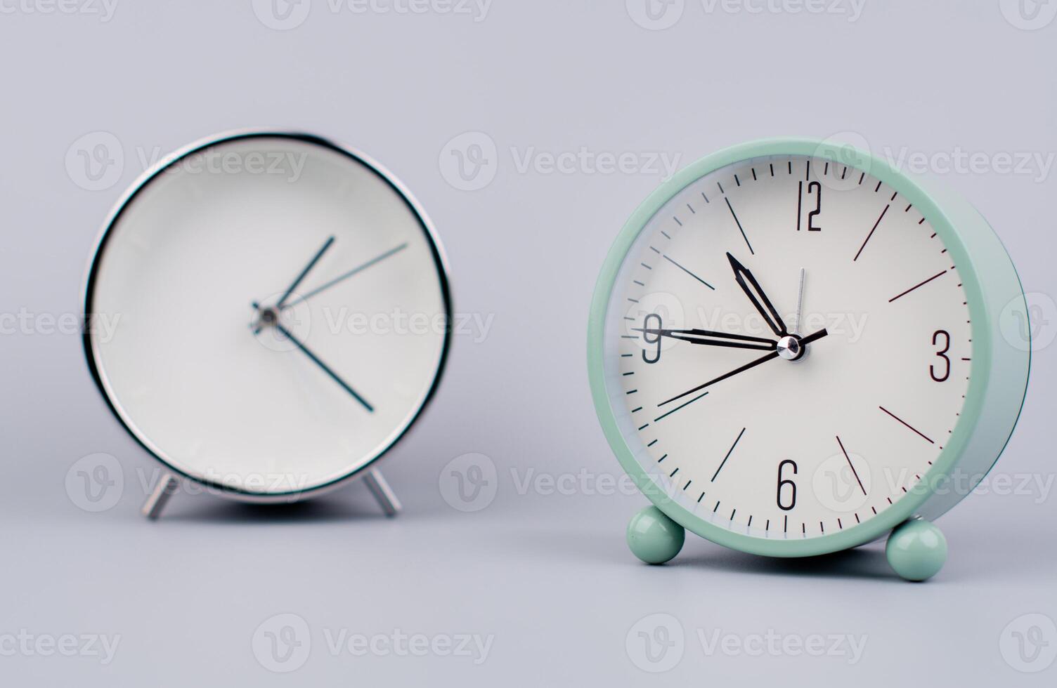 Time hand shows standing time. High quality studio photo of a clock. The concept of time and the rules of time in work