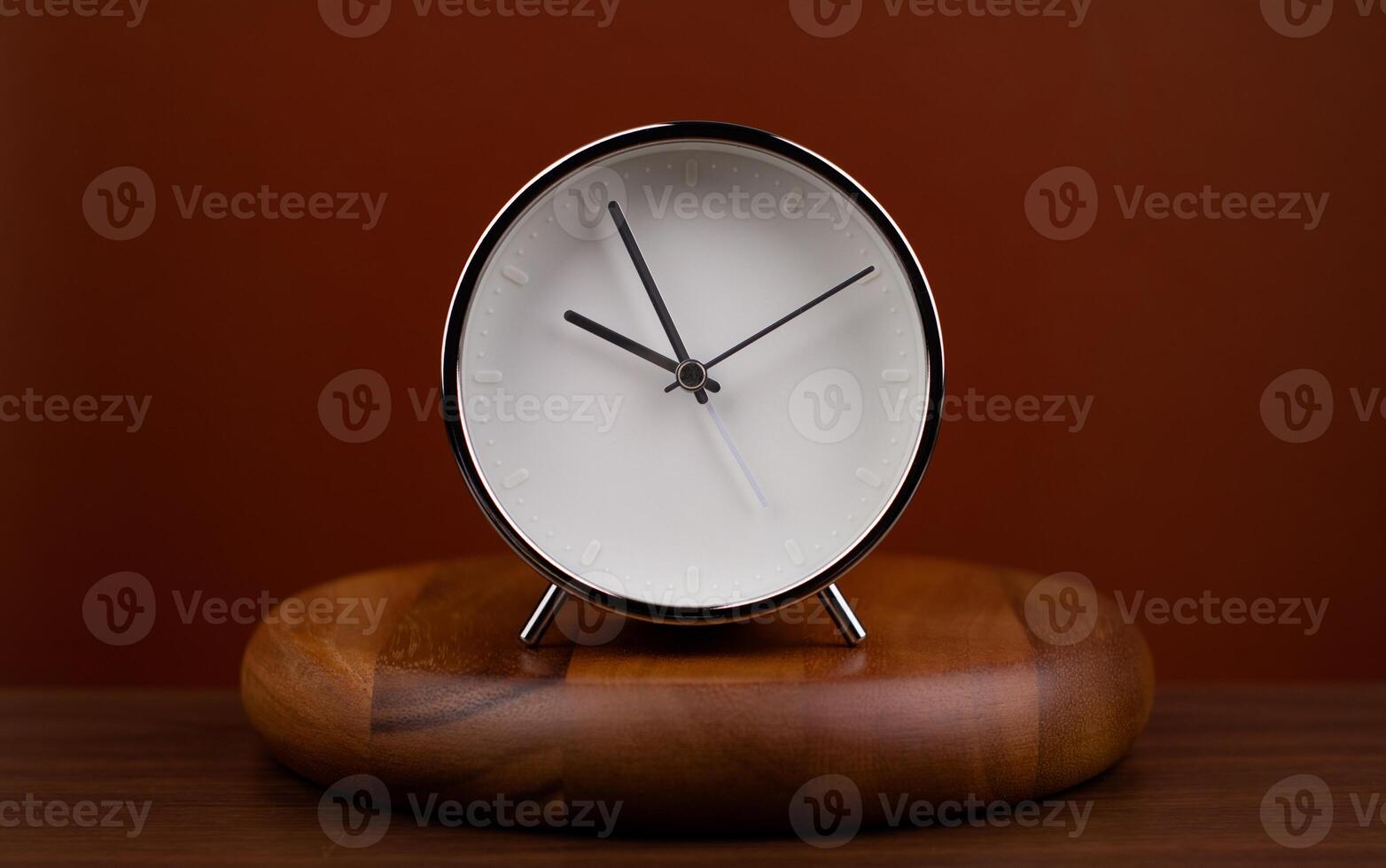 Time hand shows standing time. High quality studio photo of a clock. The concept of time and the rules of time in work