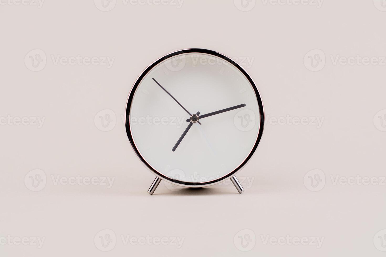 Time hand shows standing time. High quality studio photo of a clock. The concept of time and the rules of time in work