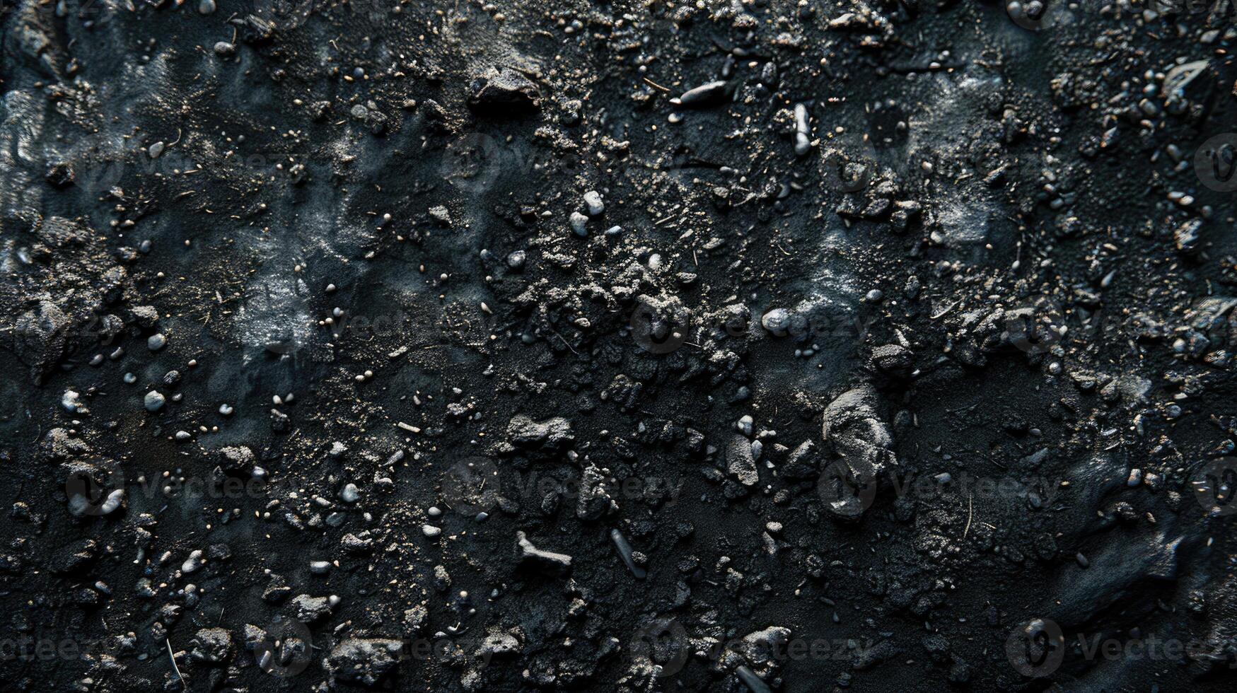 Black soil texture photo