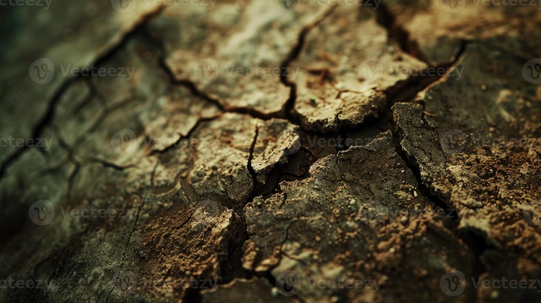 Land to the ground dry cracked with storm. photo