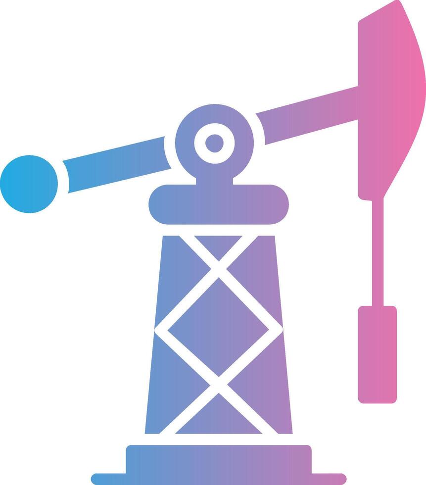 Fossil Fuels Glyph Gradient Icon Design vector