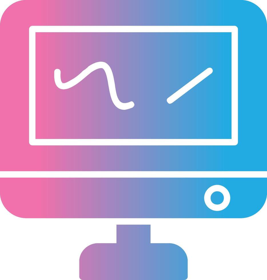 Digital Drawing Glyph Gradient Icon Design vector