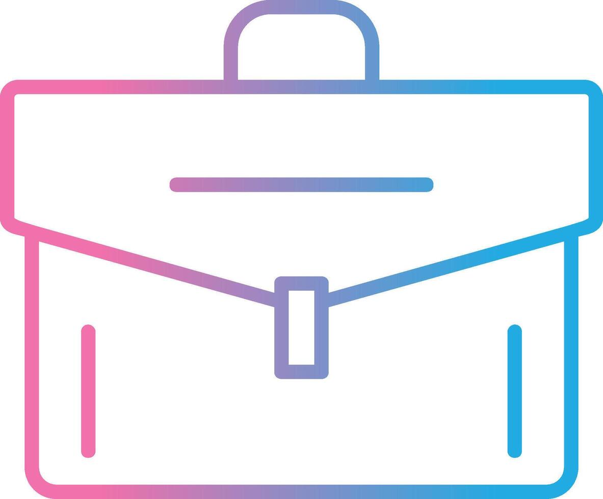 Portfolio Line Gradient Icon Design vector