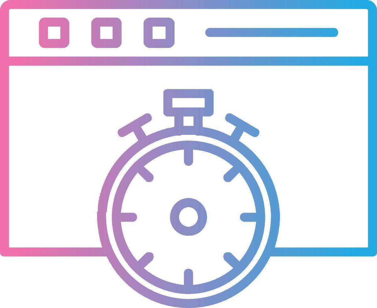 Fast Access Line Gradient Icon Design vector