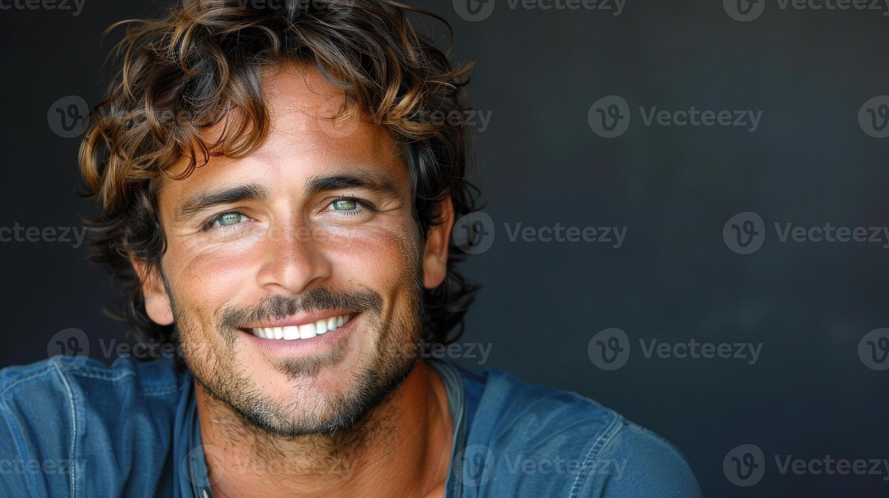 Close up of person with a smile on their face photo