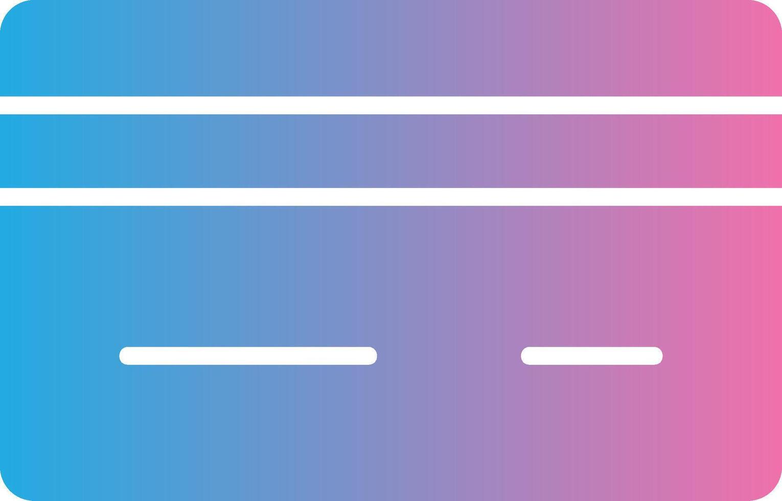 Credit Card Glyph Gradient Icon Design vector