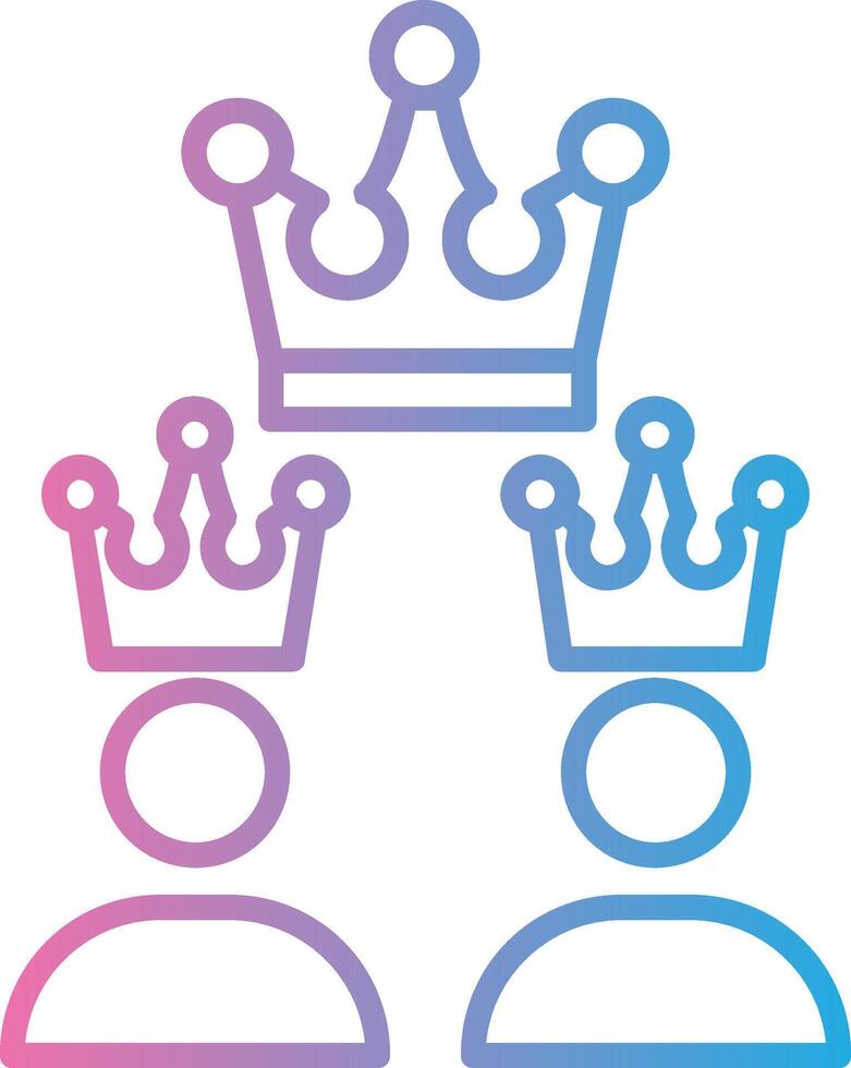 Franchising Line Gradient Icon Design vector
