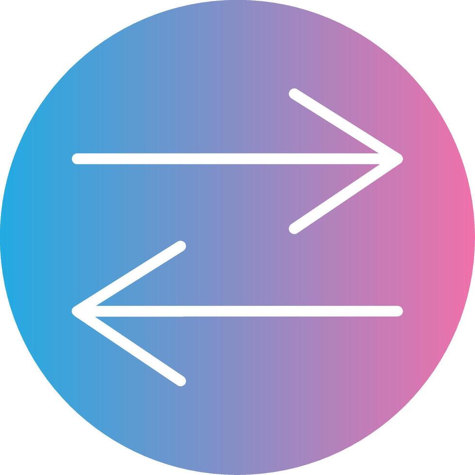 Swap Glyph Gradient Icon Design vector