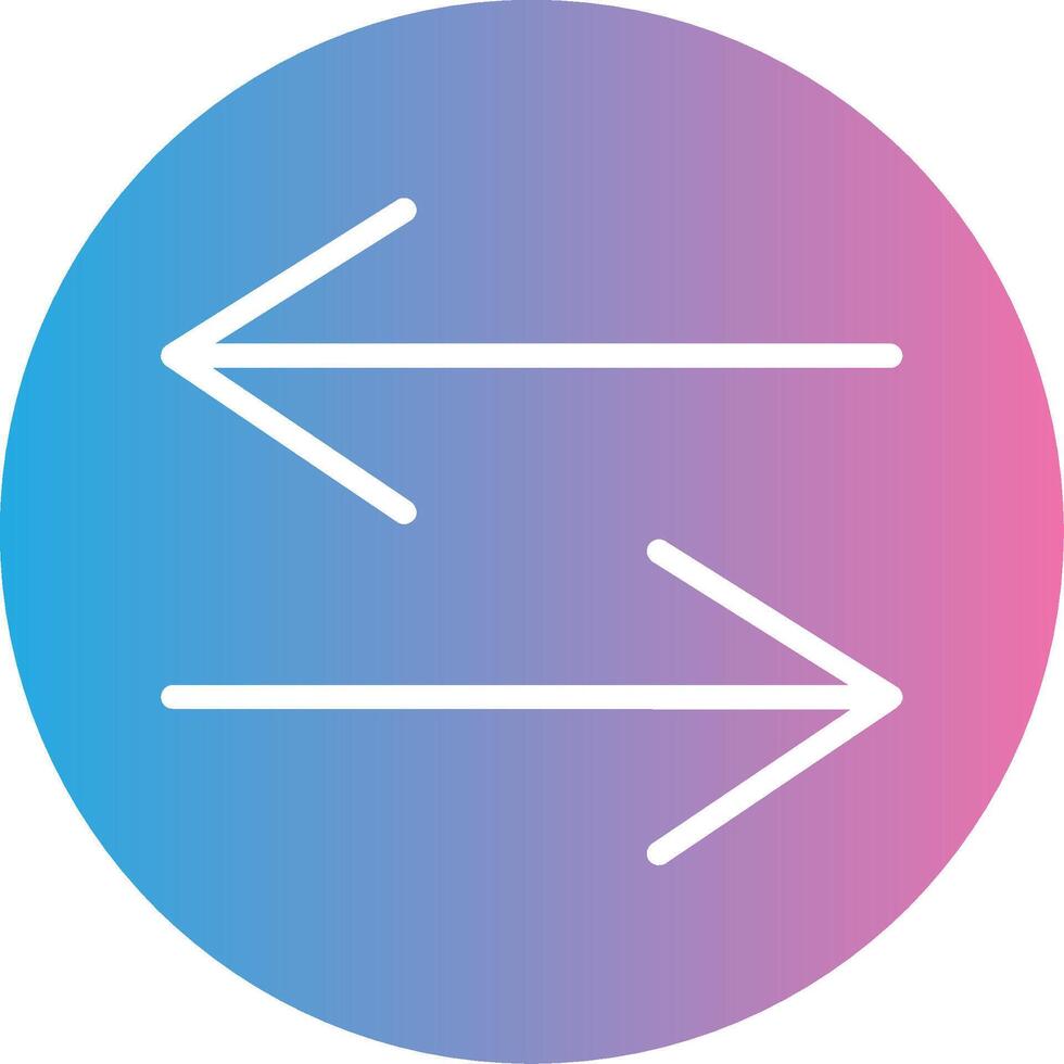 Swap Glyph Gradient Icon Design vector