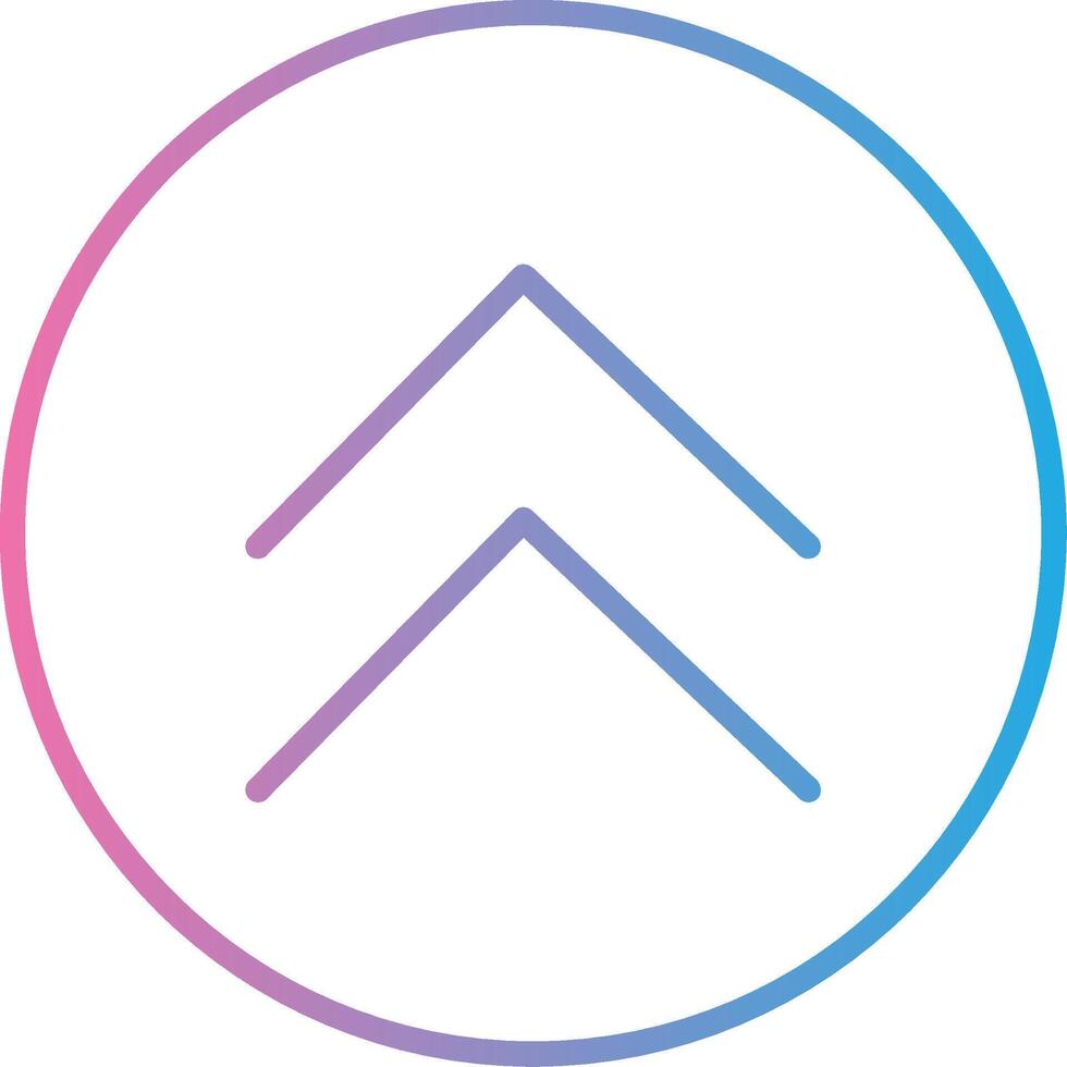 Chevron Line Gradient Icon Design vector