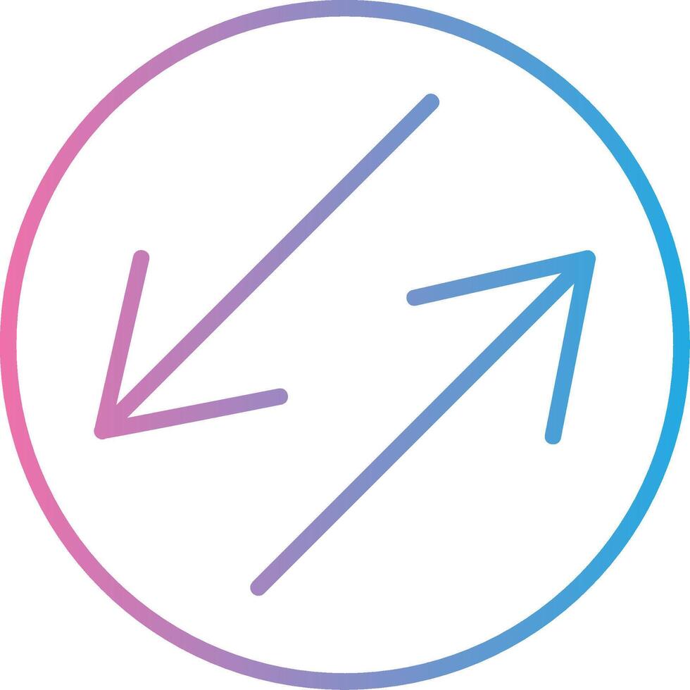 Swap Line Gradient Icon Design vector