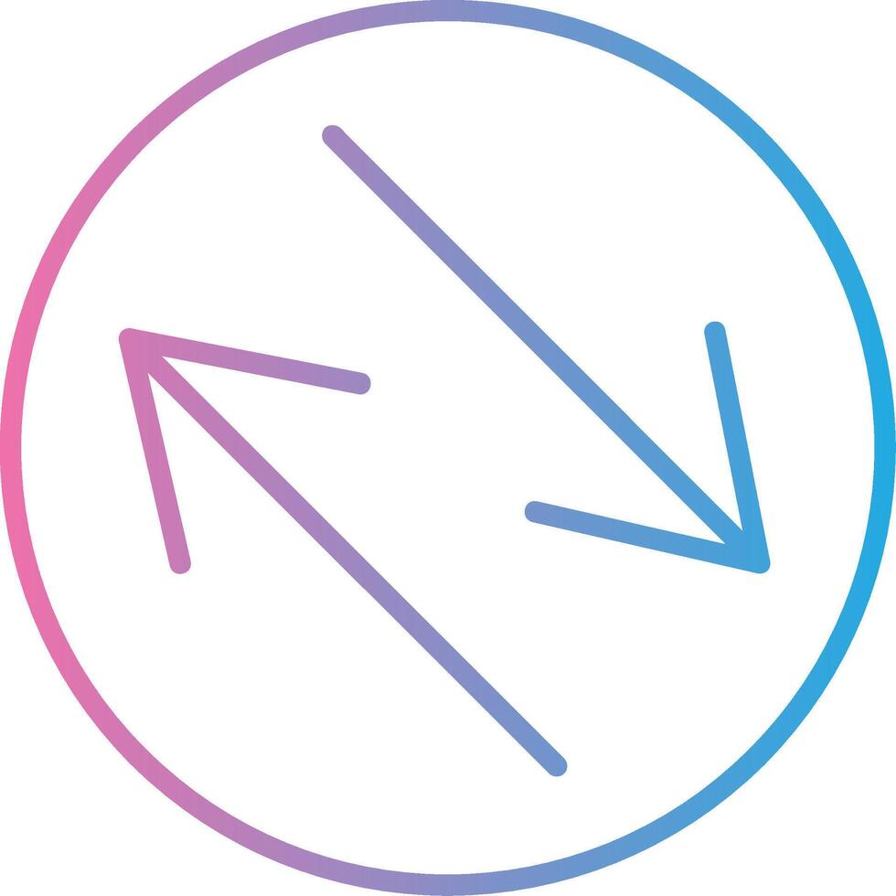 Swap Line Gradient Icon Design vector