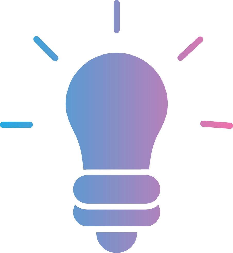 Innovation Glyph Gradient Icon Design vector