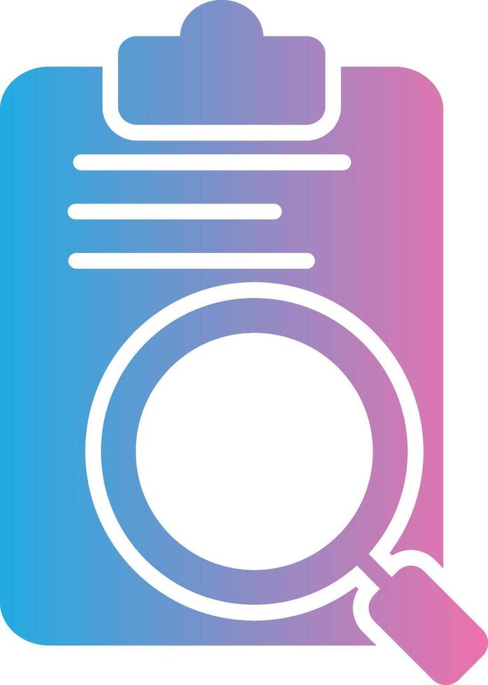 Review Glyph Gradient Icon Design vector