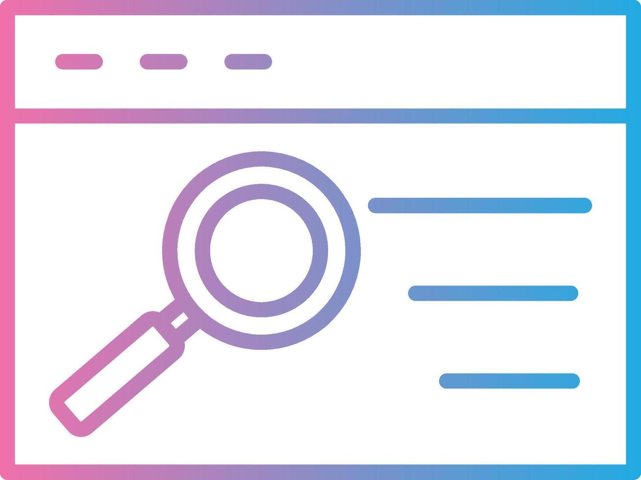 Quality Assurance Line Gradient Icon Design vector