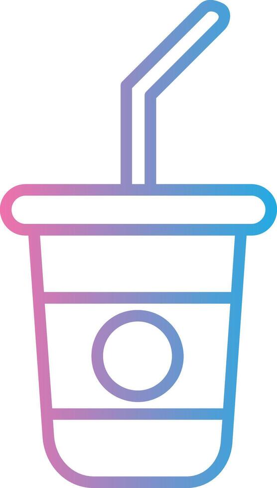 Soft Drink Line Gradient Icon Design vector