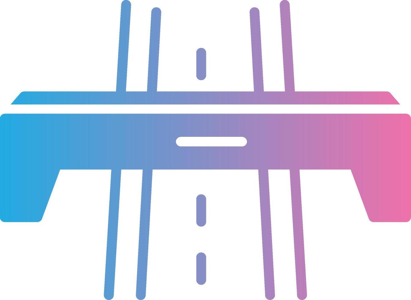 autopista glifo degradado icono diseño vector