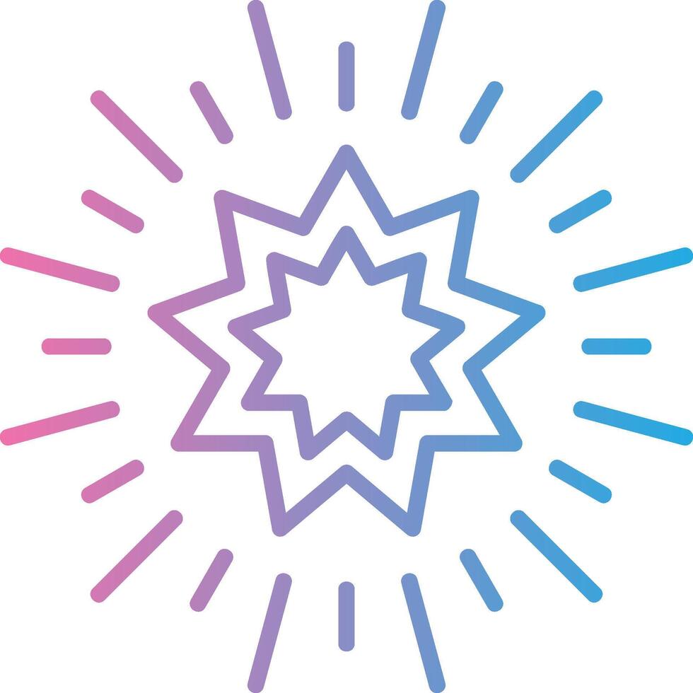 Stars Line Gradient Icon Design vector