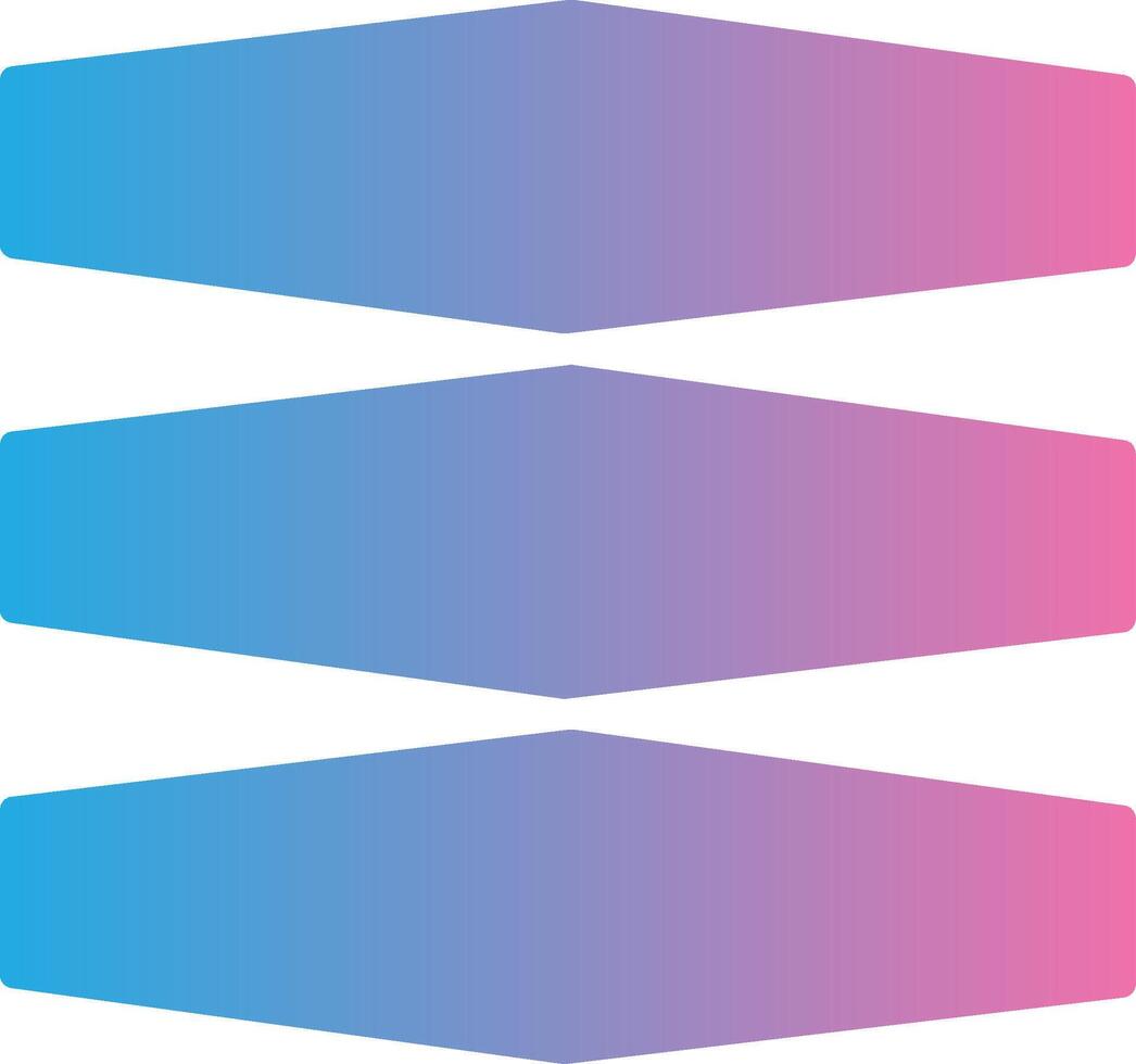 Layers Glyph Gradient Icon Design vector