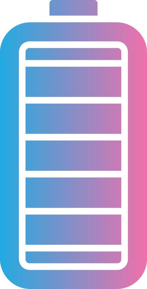 Battery Glyph Gradient Icon Design vector