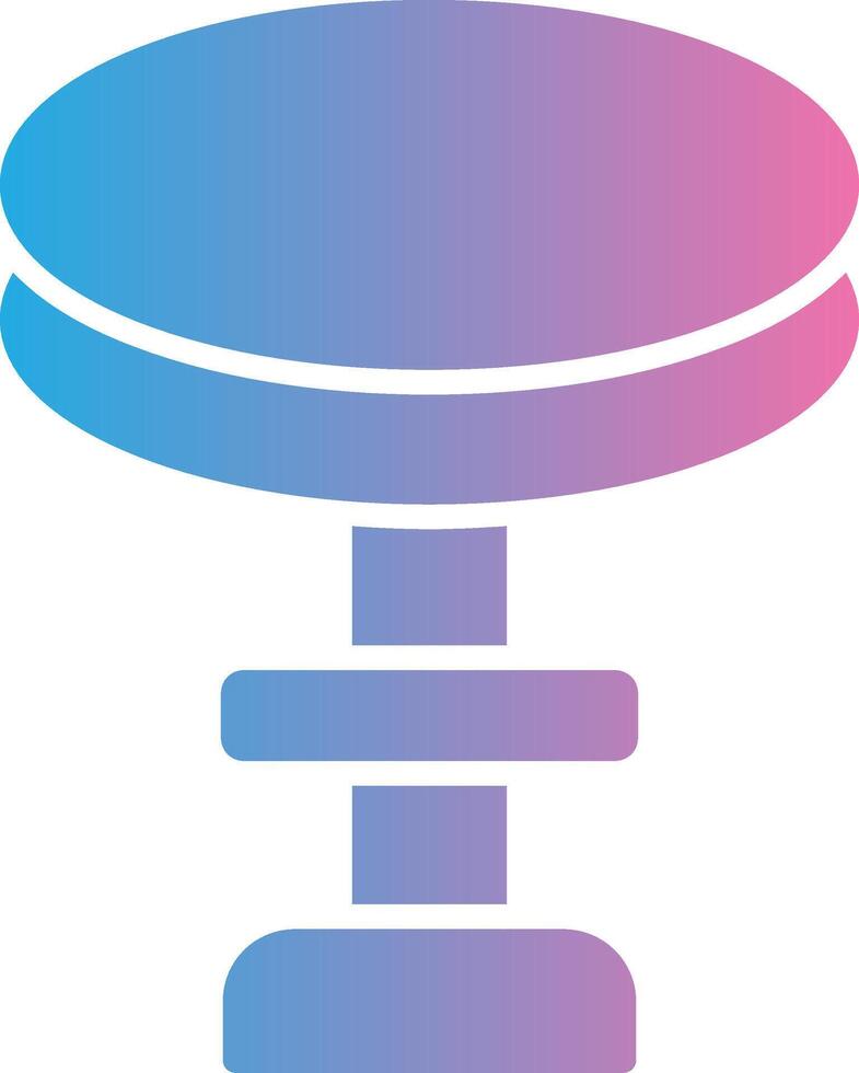 Stool Glyph Gradient Icon Design vector