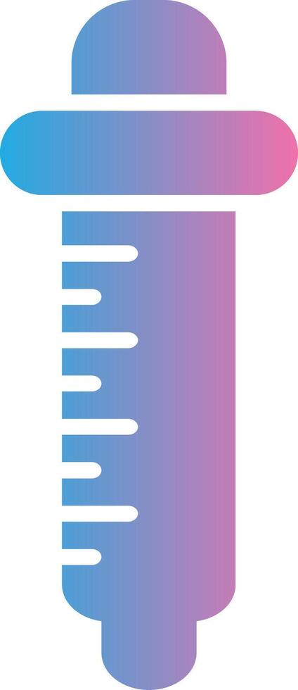 Pipette Glyph Gradient Icon Design vector