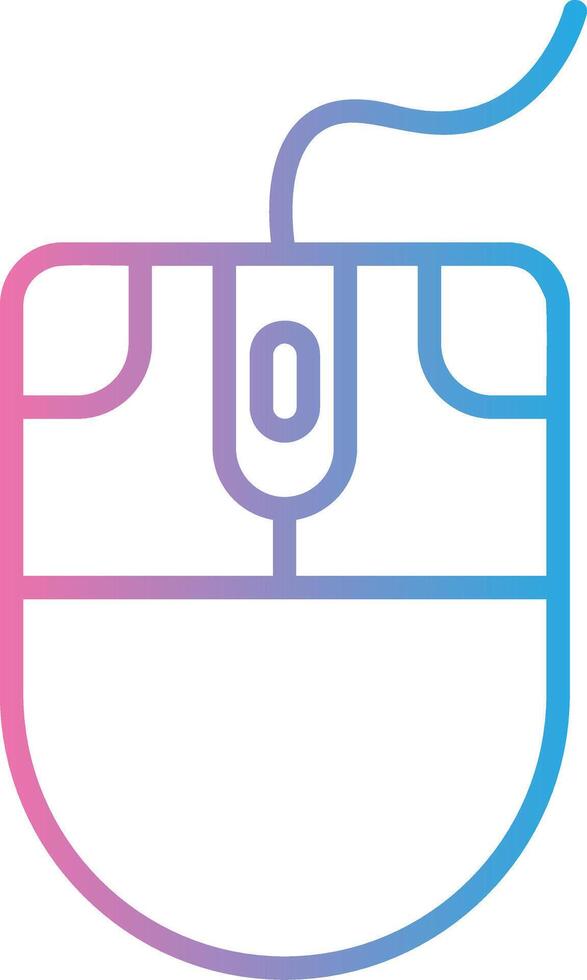 Mouse Line Gradient Icon Design vector