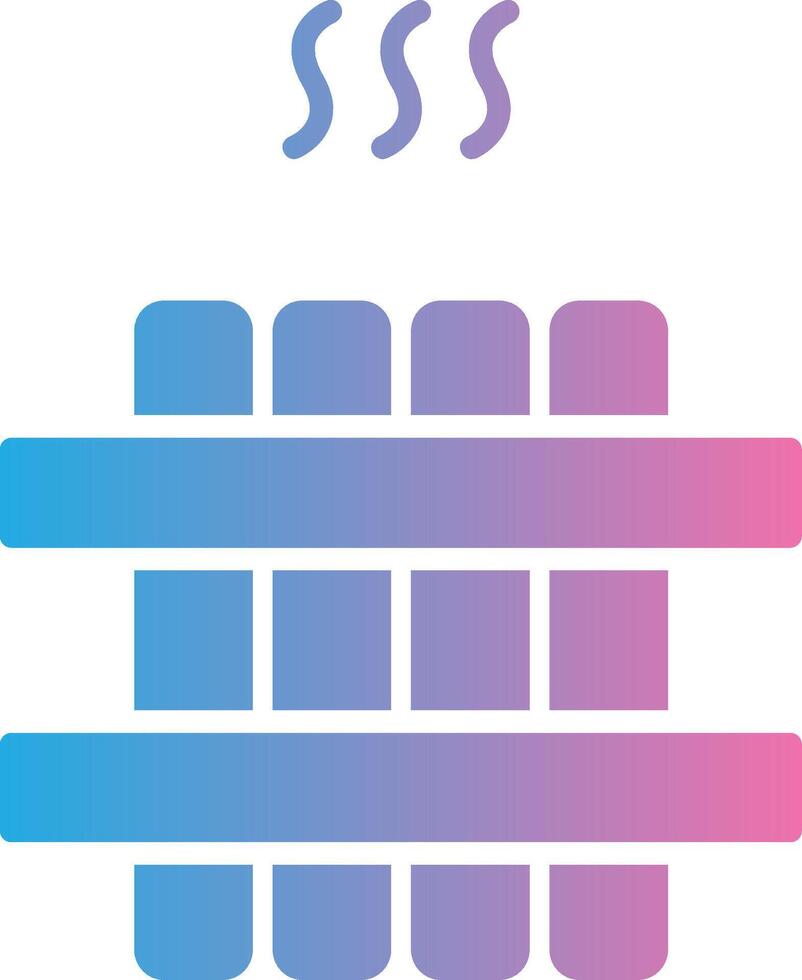 Radiator Glyph Gradient Icon Design vector