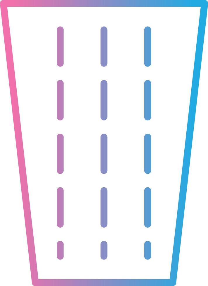 Road Line Gradient Icon Design vector