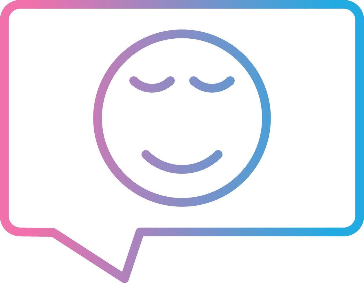 Positive Line Gradient Icon Design vector